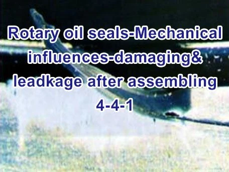Rotary oil seals-Mechanical influences-damaging&leadkage after assembling