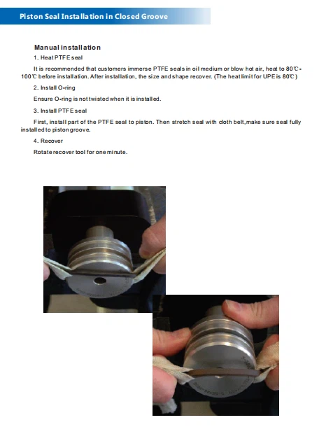PTFE installation PTFE installation